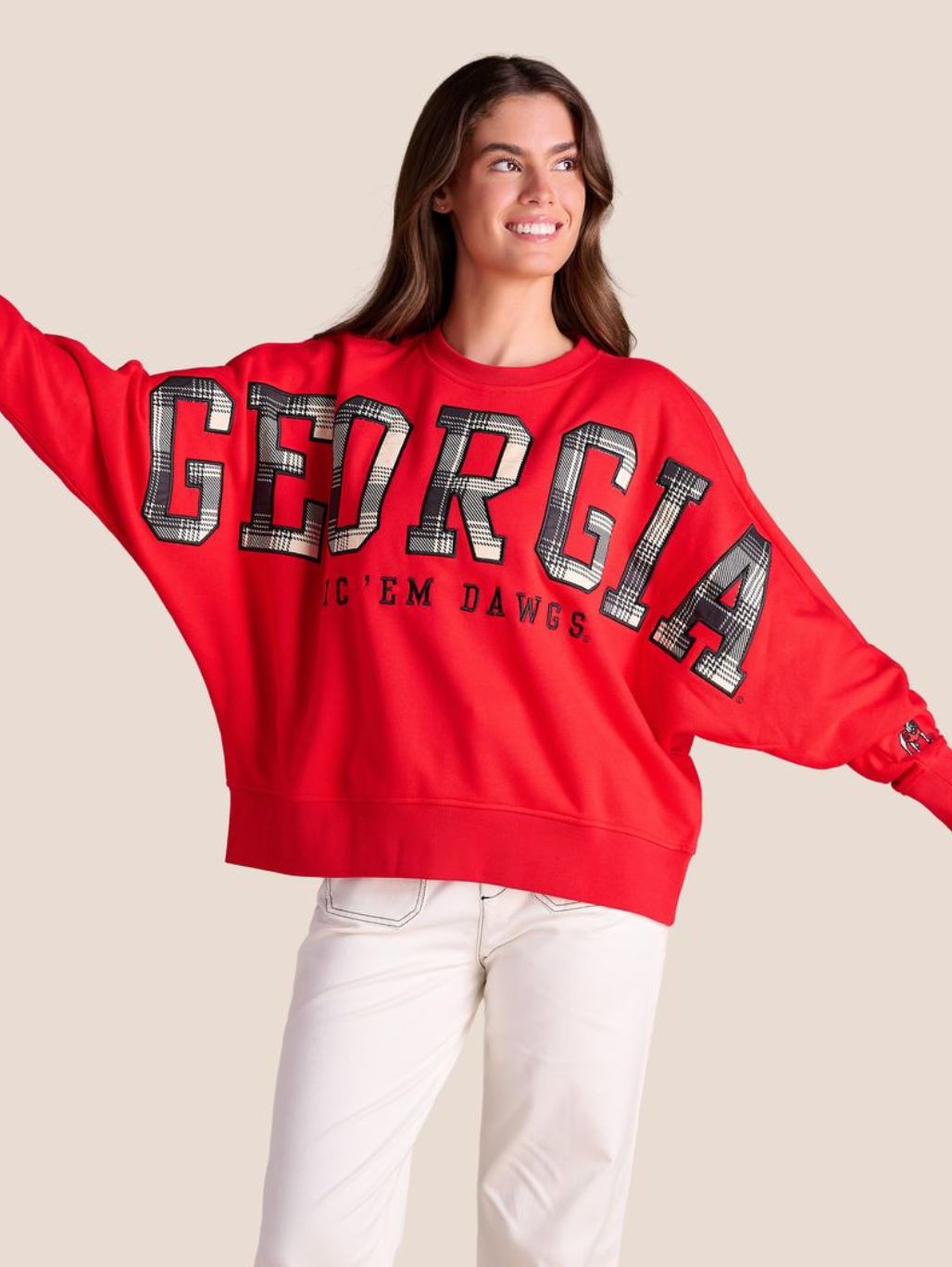 Stewart Simmons The Heritage Plaid Crewneck - RED