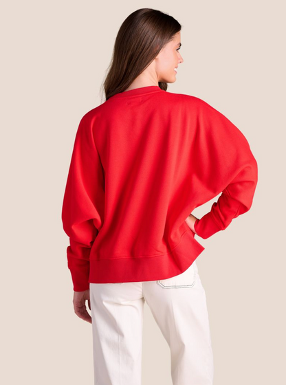 Stewart Simmons The Heritage Plaid Crewneck - RED