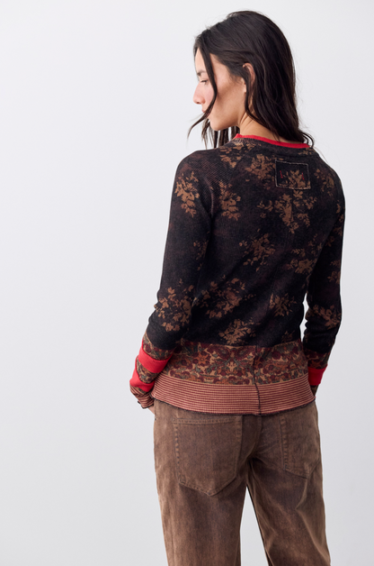 Free People WTF Easy Does It Printed - BLACK COMBO