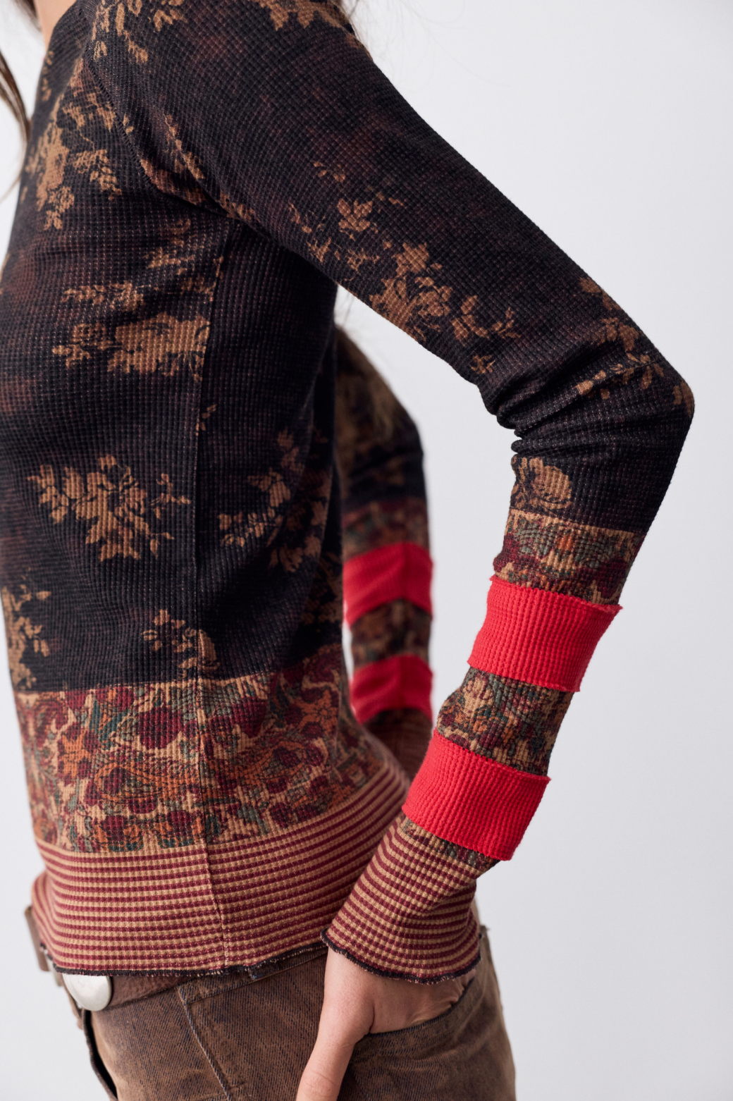 Free People WTF Easy Does It Printed - BLACK COMBO