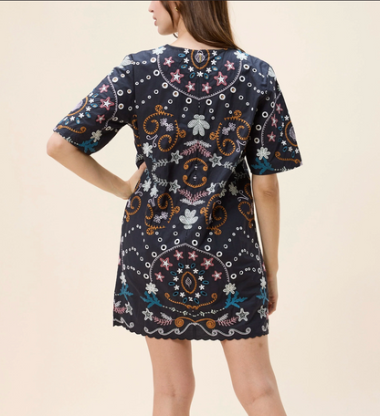 Cleobella Mische Mini Dress - BLACK