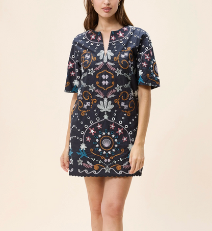 Cleobella Mische Mini Dress - BLACK