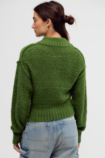 Free People Tucked Henley Pullover - COURTYARD COMBO