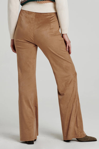Another Love Fallon Flare Leg Suede Pant - 2 COLORS