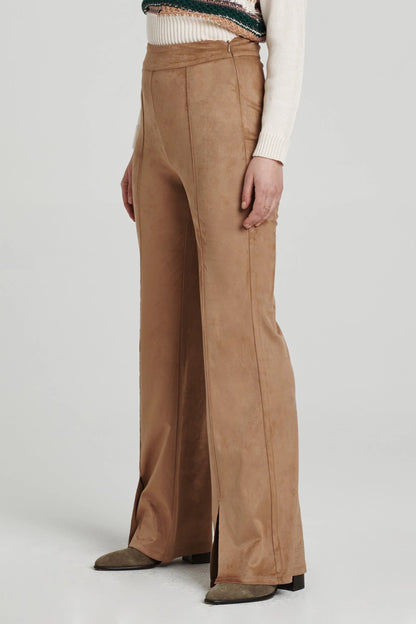 Another Love Fallon Flare Leg Suede Pant - 2 COLORS