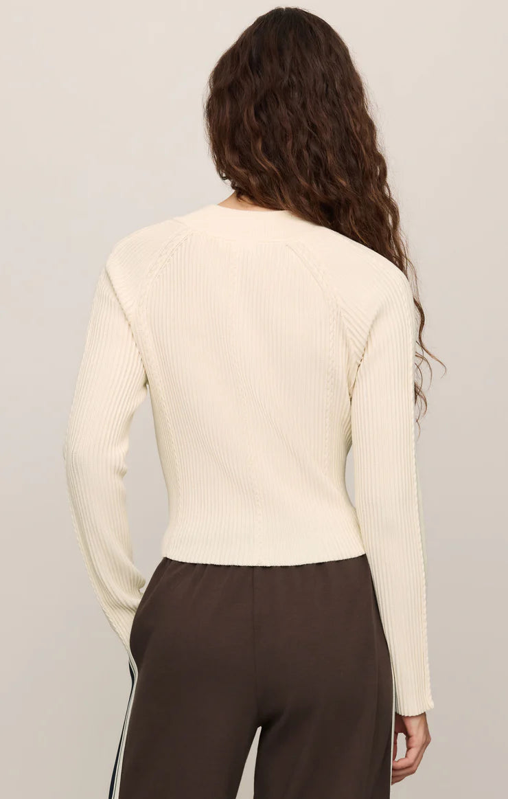 Z Supply Summit Half Zip Sweater - SANDSTONE