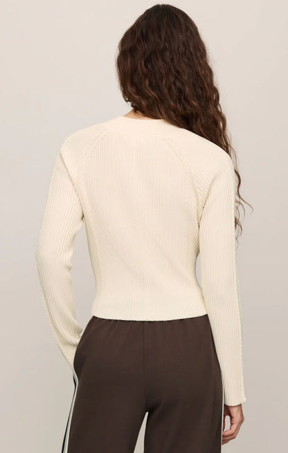 Z Supply Summit Half Zip Sweater - SANDSTONE