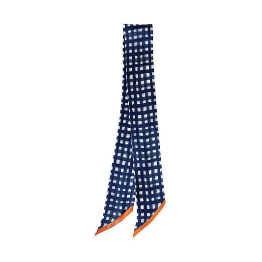 DFA Tailgate Check Twilly NAVY/ORANGE