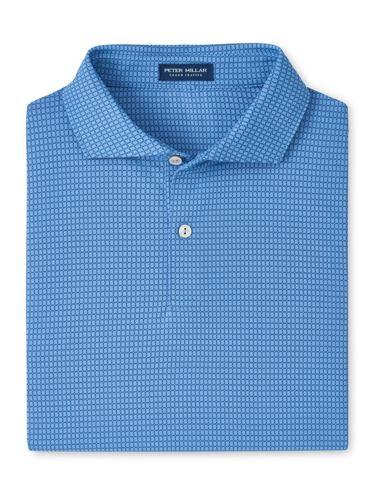 PM CC Ponte Performance Jersey Polo DUSK BLUE