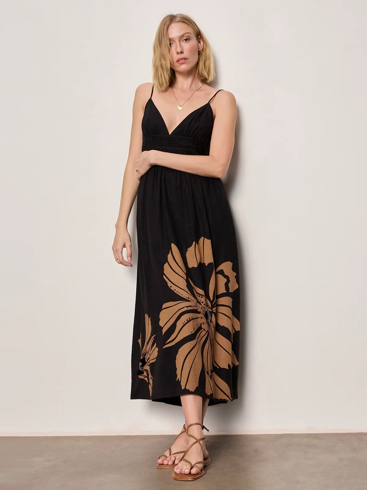 Sanctuary Mira Embellished Volume Dress - MACRO LOTUS