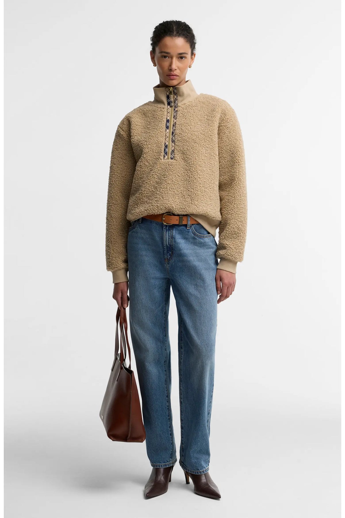 BA Fawne High Pile Fleece Pullover WARM TRENCH