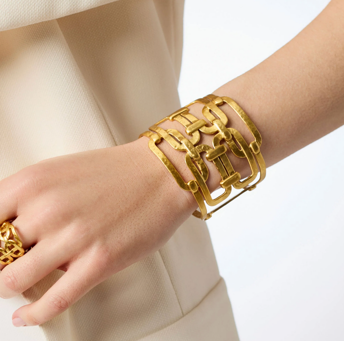 Julie Vos Sahara Statement Cuff - GOLD