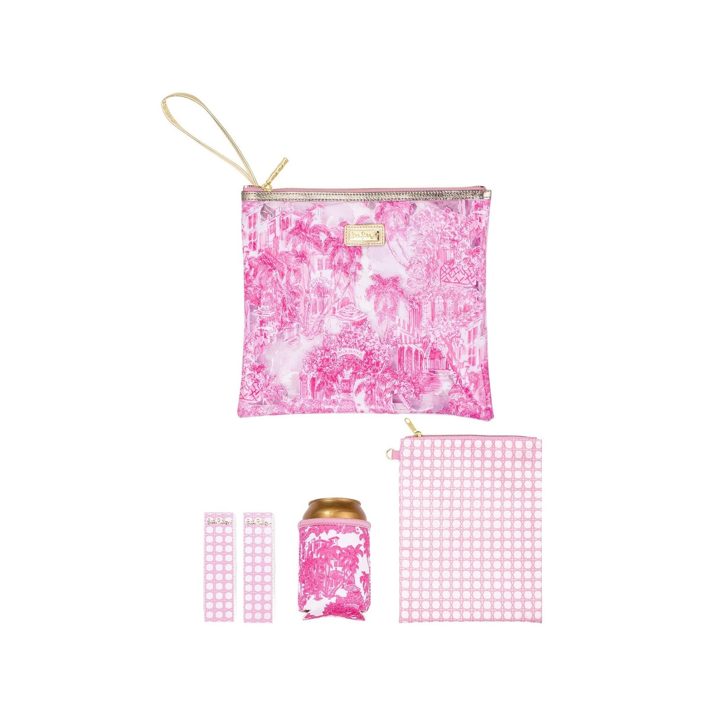 Lilly Pulitzer Beach Day Pouch - PALM BEACH TOILE