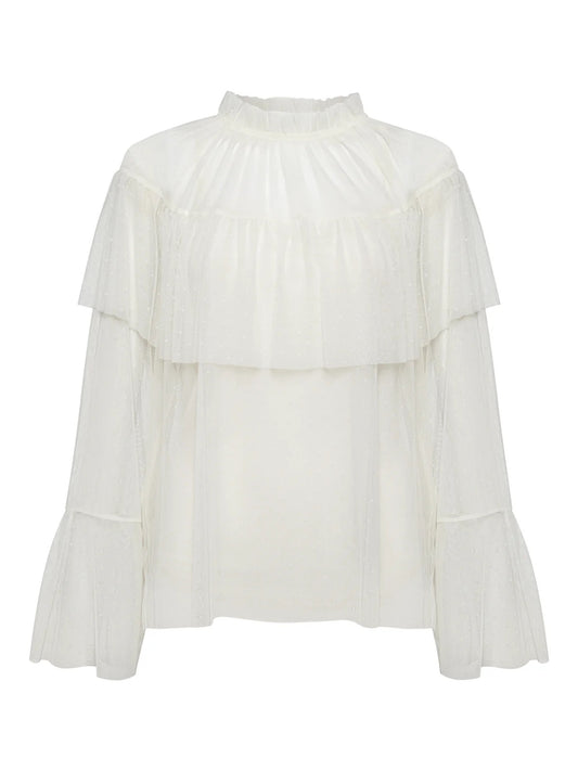Sanctuary The Ethereal Blouse - CHALK