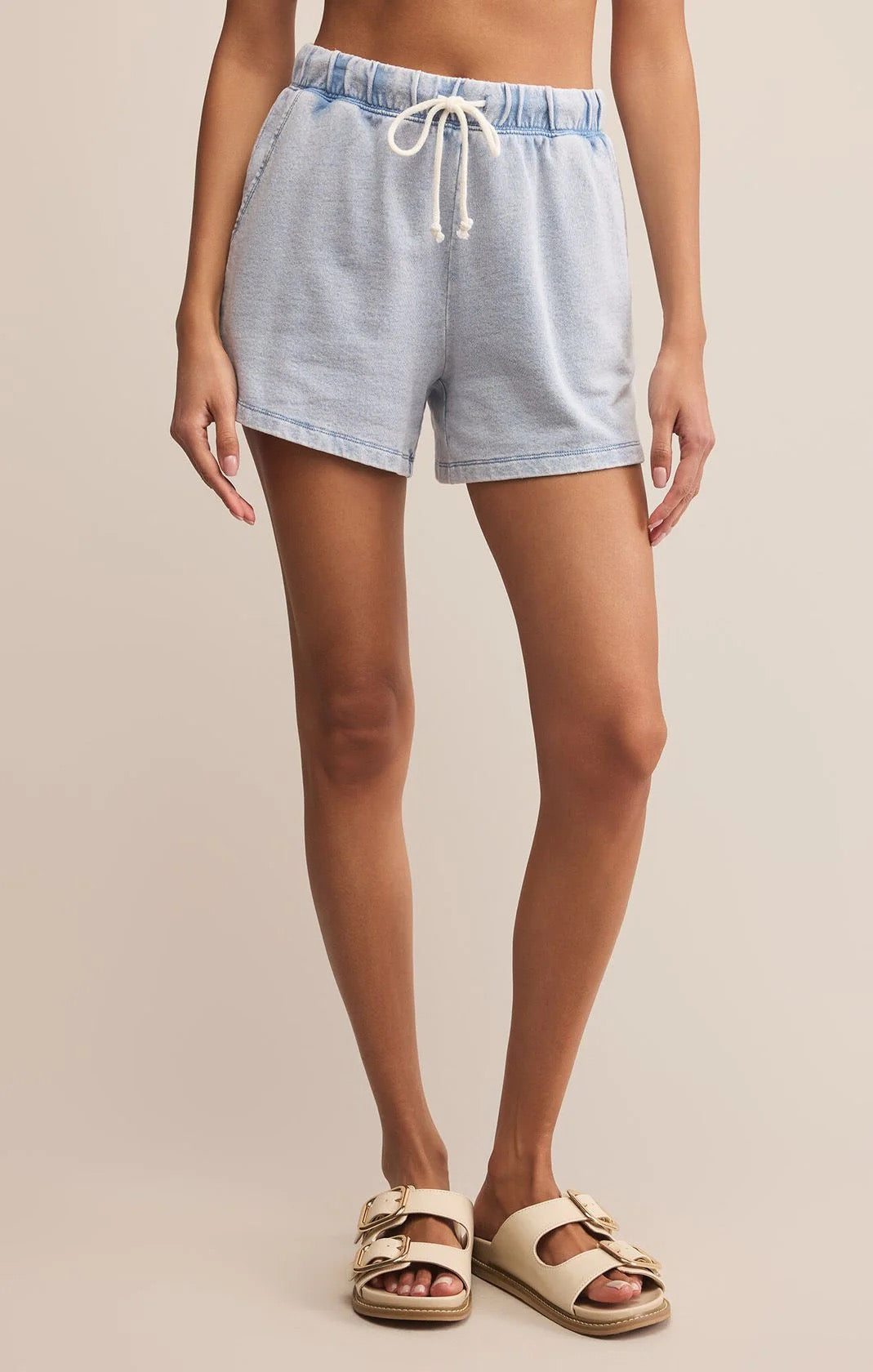 ZS Hunter Knit Denim Short WASHED INDIGO