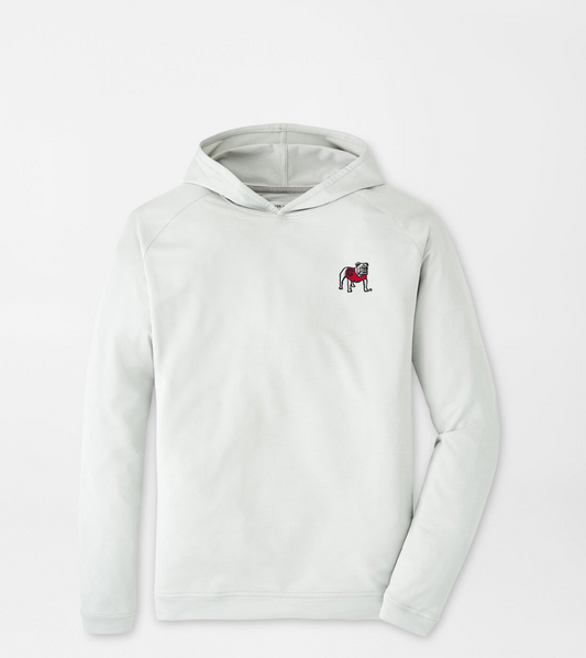Peter Millar Pine Performance Hoodie UGA3 - WHITE