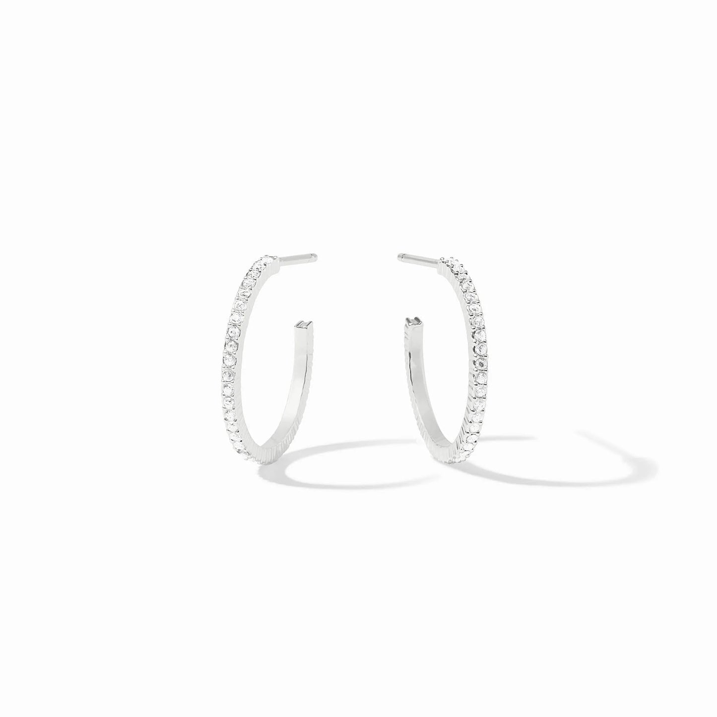 JV Windsor Hoop SILVER/CUBIC ZIRCONIA - S