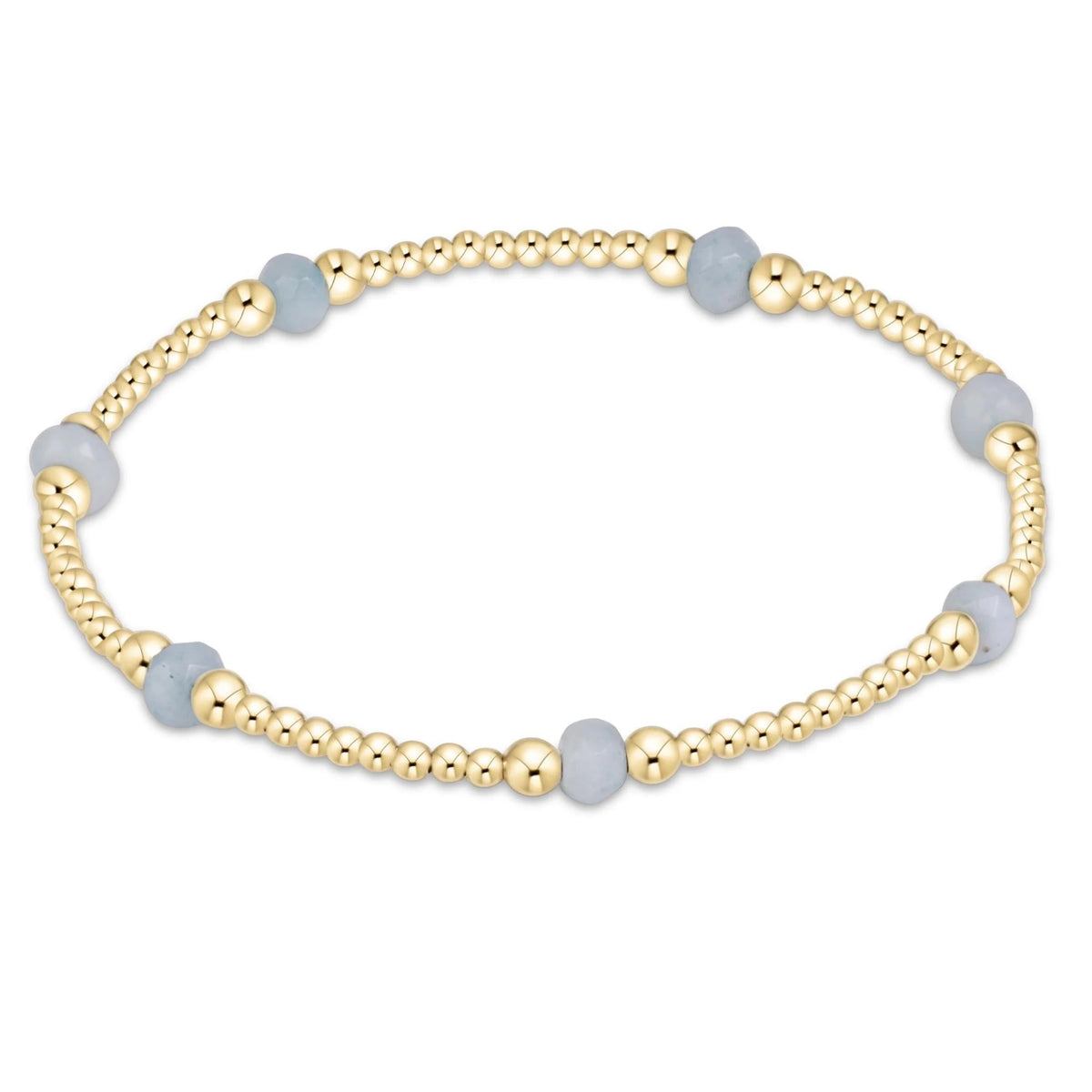 enewton Purpose Gemstone 4mm Bracelet - AQUAMARINE