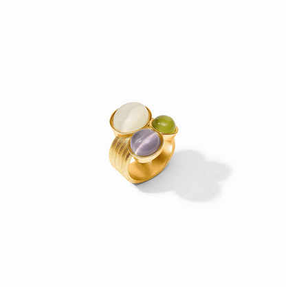 Julie Vos Cobblestone Statement Ring - MULTI STONE CAT'S EYE