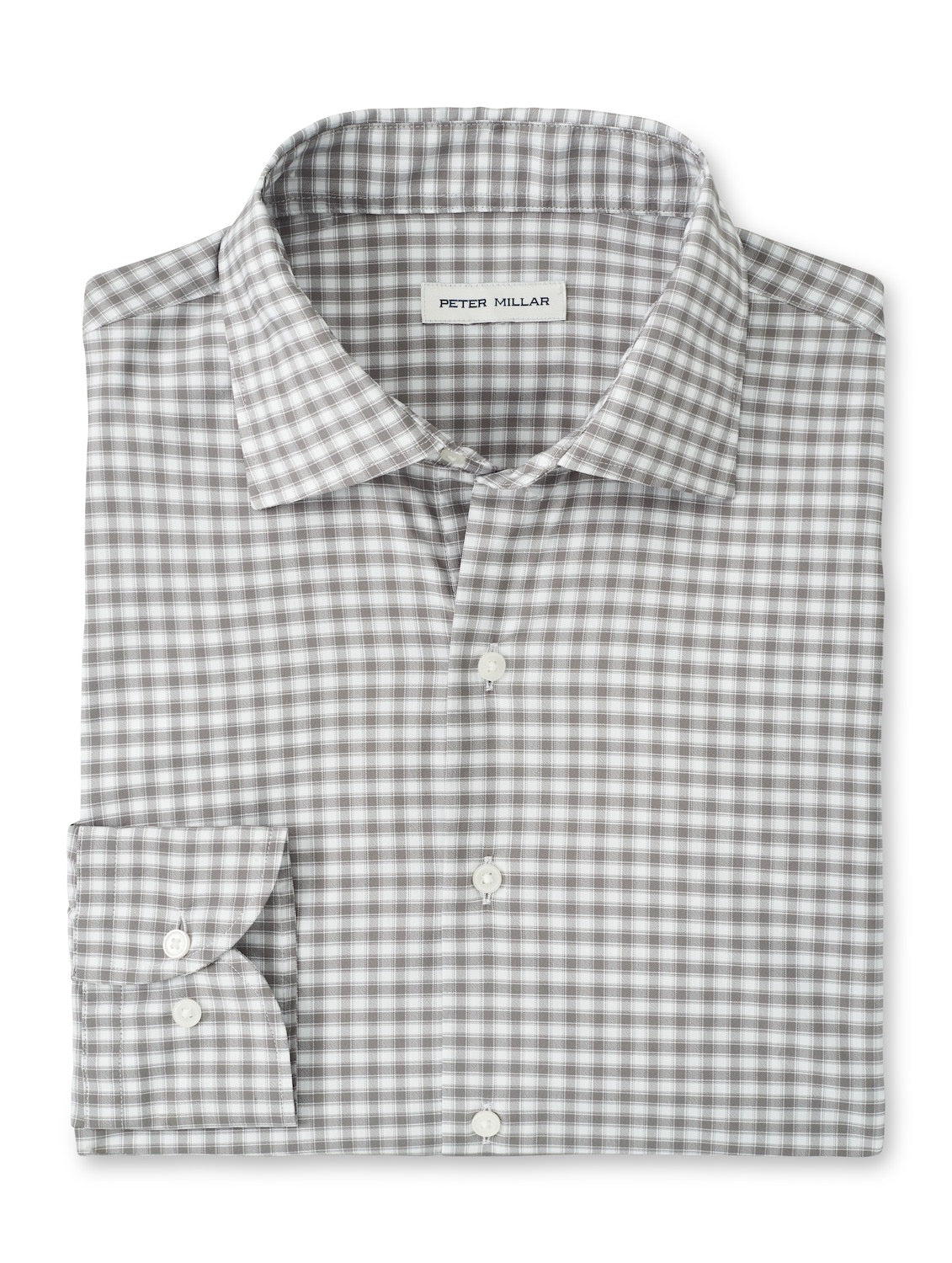 Peter Millar Fairbanks Performance Twill Sport Shirt - BASIL