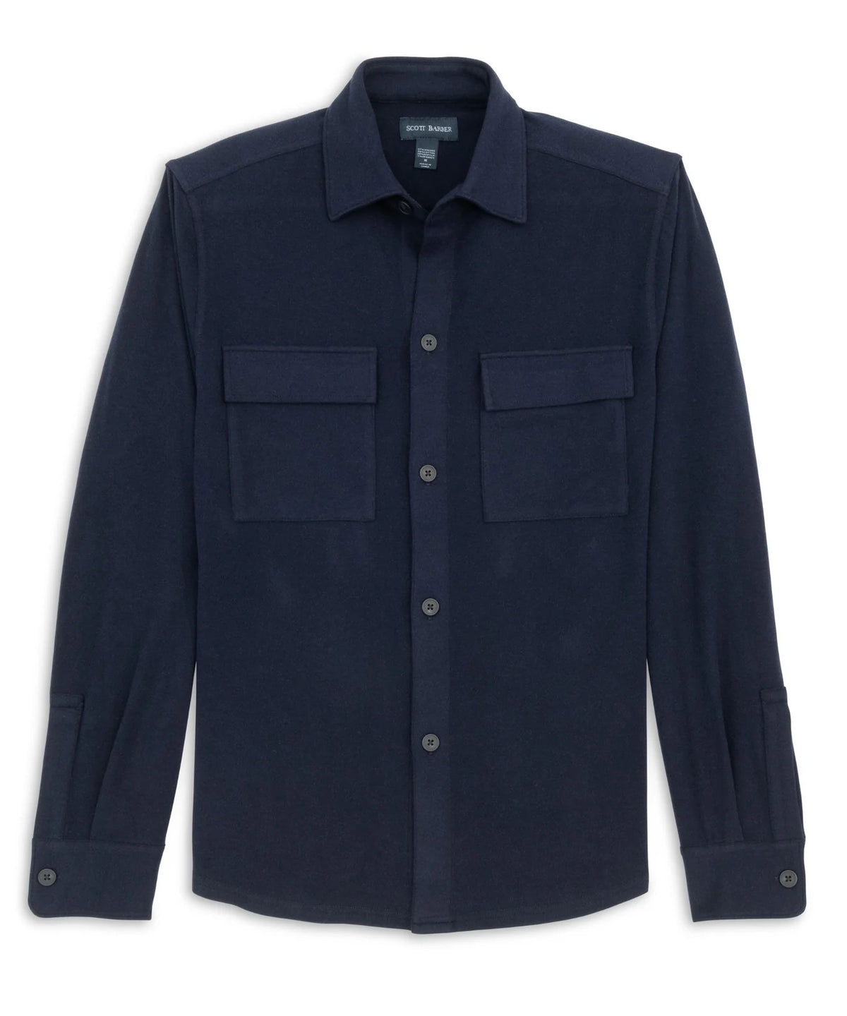 SCB Knit Shirt Jacket MIDNIGHT