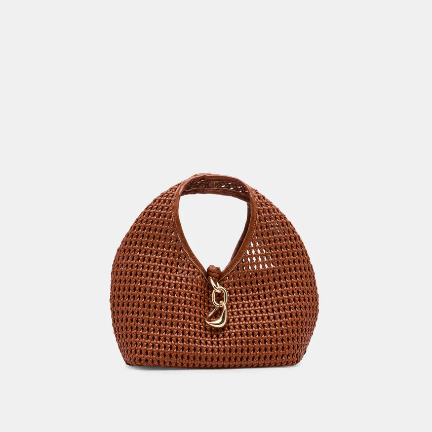 DV Dahlia Woven Handbag COGNAC WOVEN