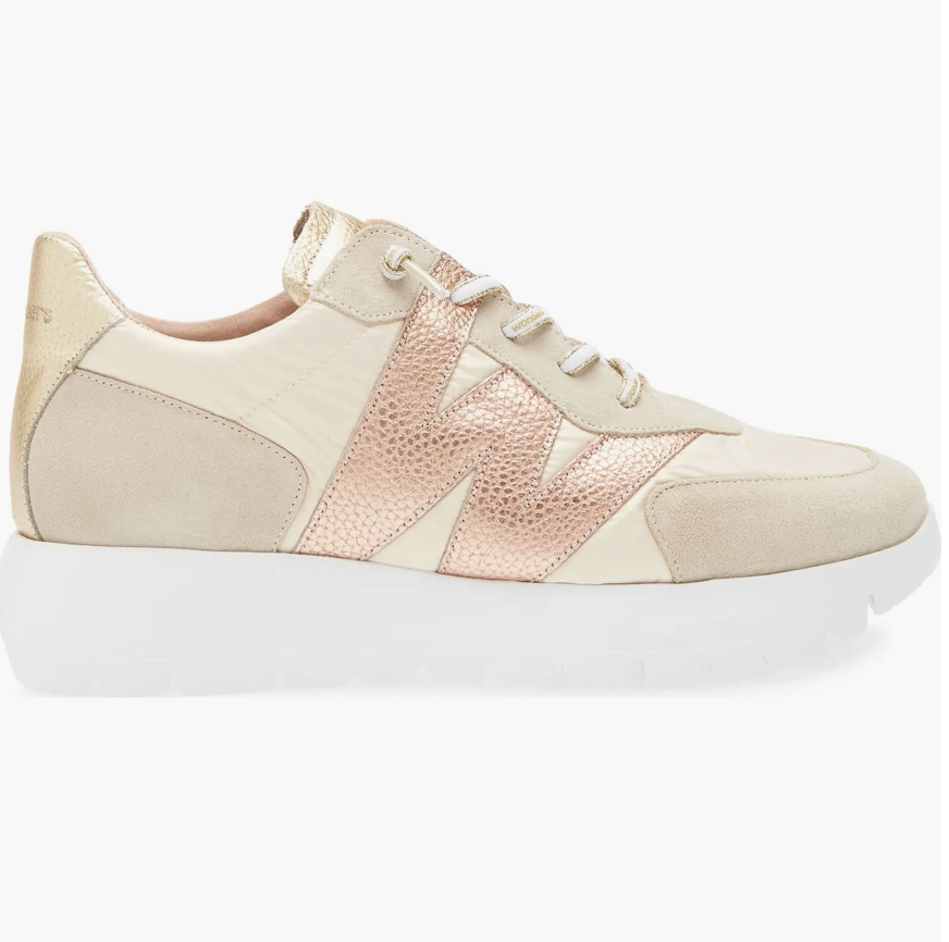 WONDERS Oslo Sneaker A-2464 - BEIGE/SAND/RAME/PLATINO