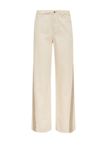 Sanctuary Cadence Shimmer Stripe - VANILLA CREME