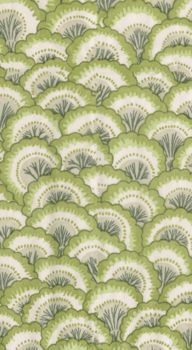 CAS Pontchartrain Scallop Guest Towel GREEN