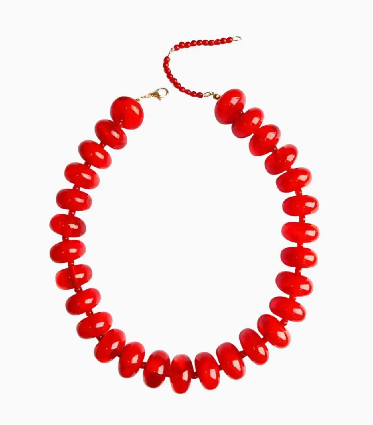 GE Bailey Beaded Necklace RED