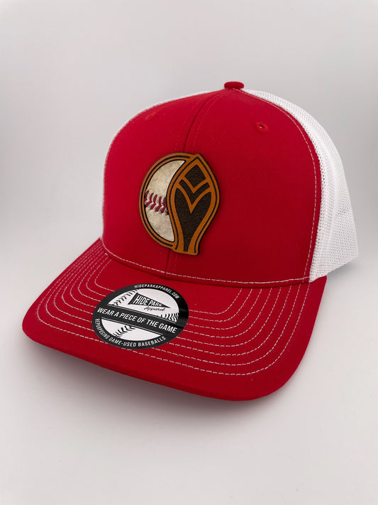 HPA Feather Baseball Hat RED/WHITE