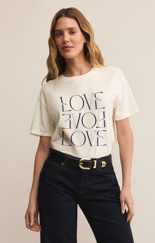 ZS Love Boyfriend Tee SEA SALT