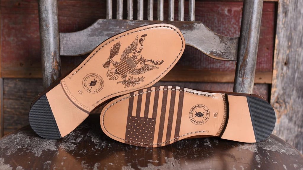 All American Hand Finished Alligator Grain Bit Loafers - CHESTNUT