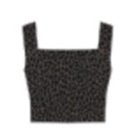 SP Square Neck Shelf Tank LEOPARD PRINT