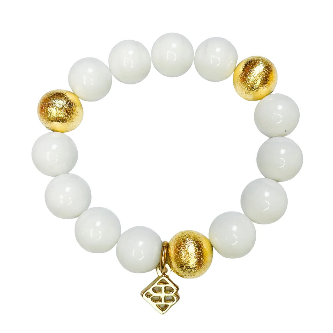 Brianna Cannon Beaded Brianna Bracelet - WHITE