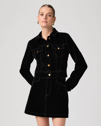 Paige Chantal Jacket - ONYX RICH VELVET