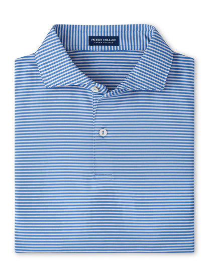 Peter Millar Crown Crafted Ambrose Performance Jersey Polo - LUNAR BLUE