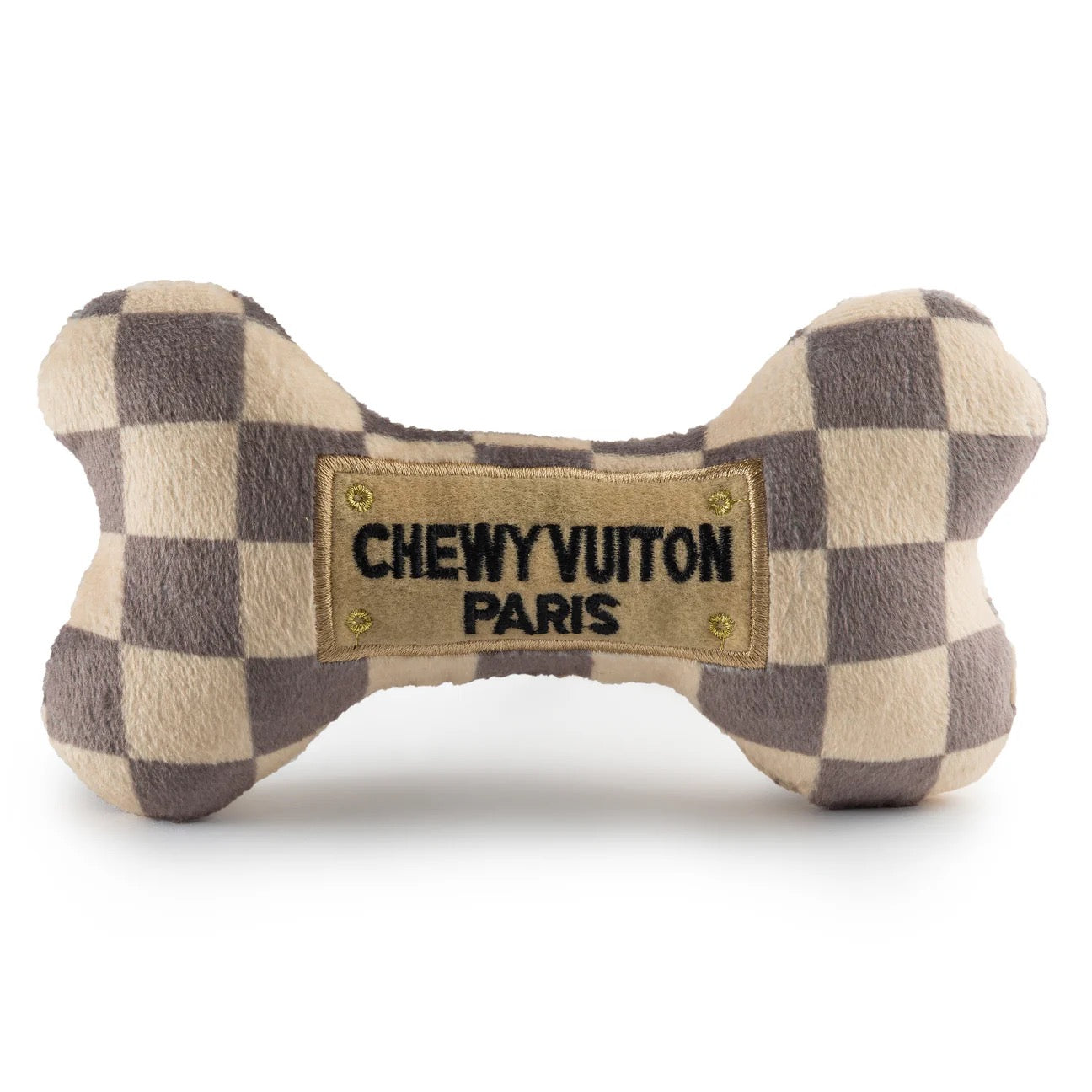 HDD Chewy Vuiton Bone Dog Toy WHITE - L