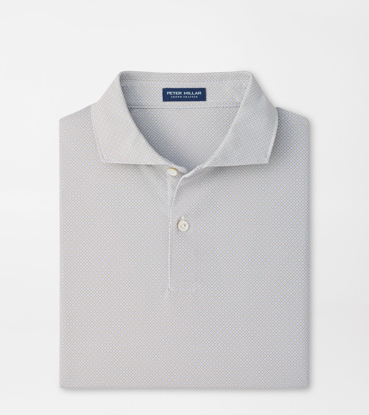 Peter Millar Crown Crafted Caldara Performance Jersey Polo - WHITE