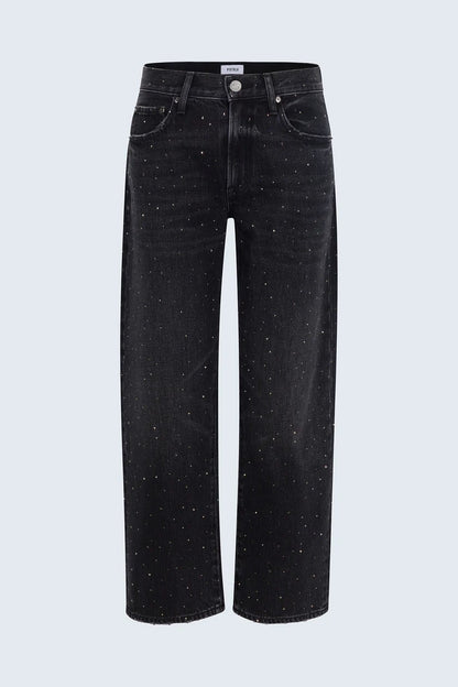 Pistola Lexi Mid Rise Bowed Straight Jean - SILVER SCREEN