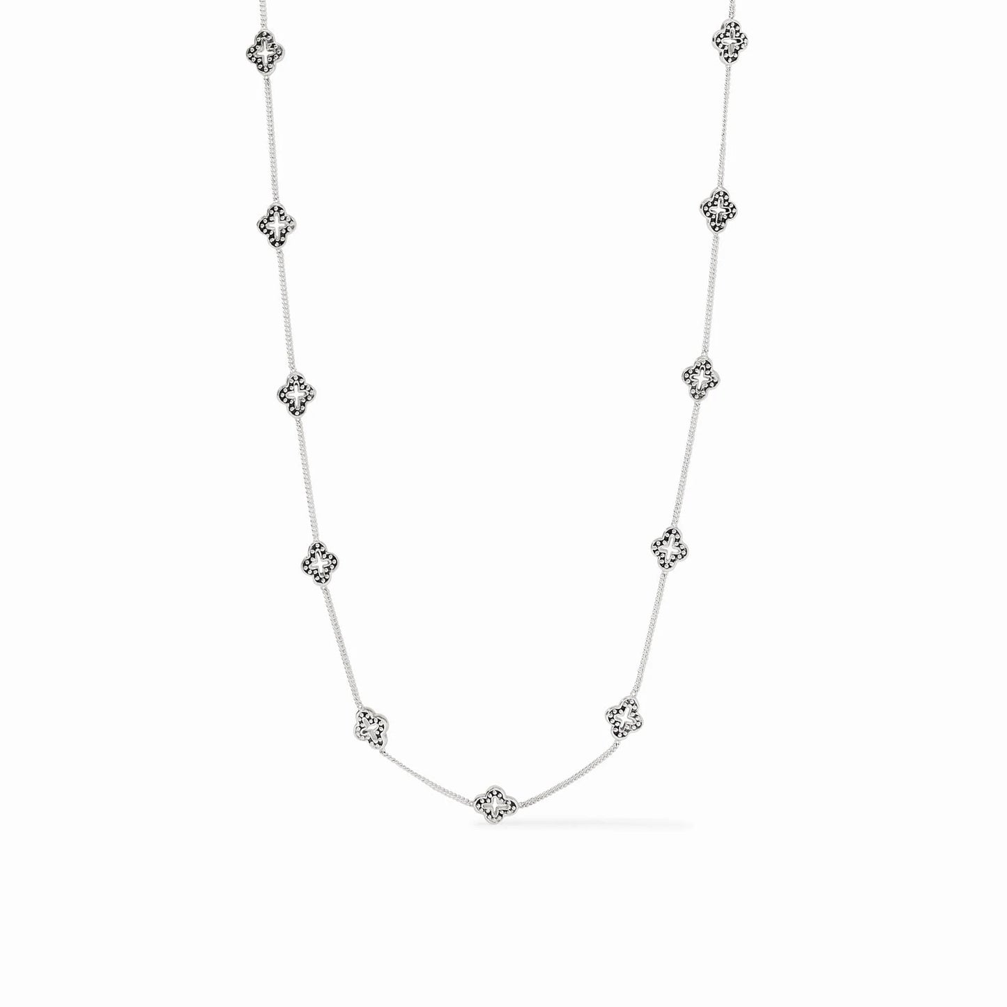JV Florentine Demi Delicate Station Necklace SILVER - OS