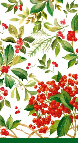 CAS Holly Chintz Guest Towels WHITE