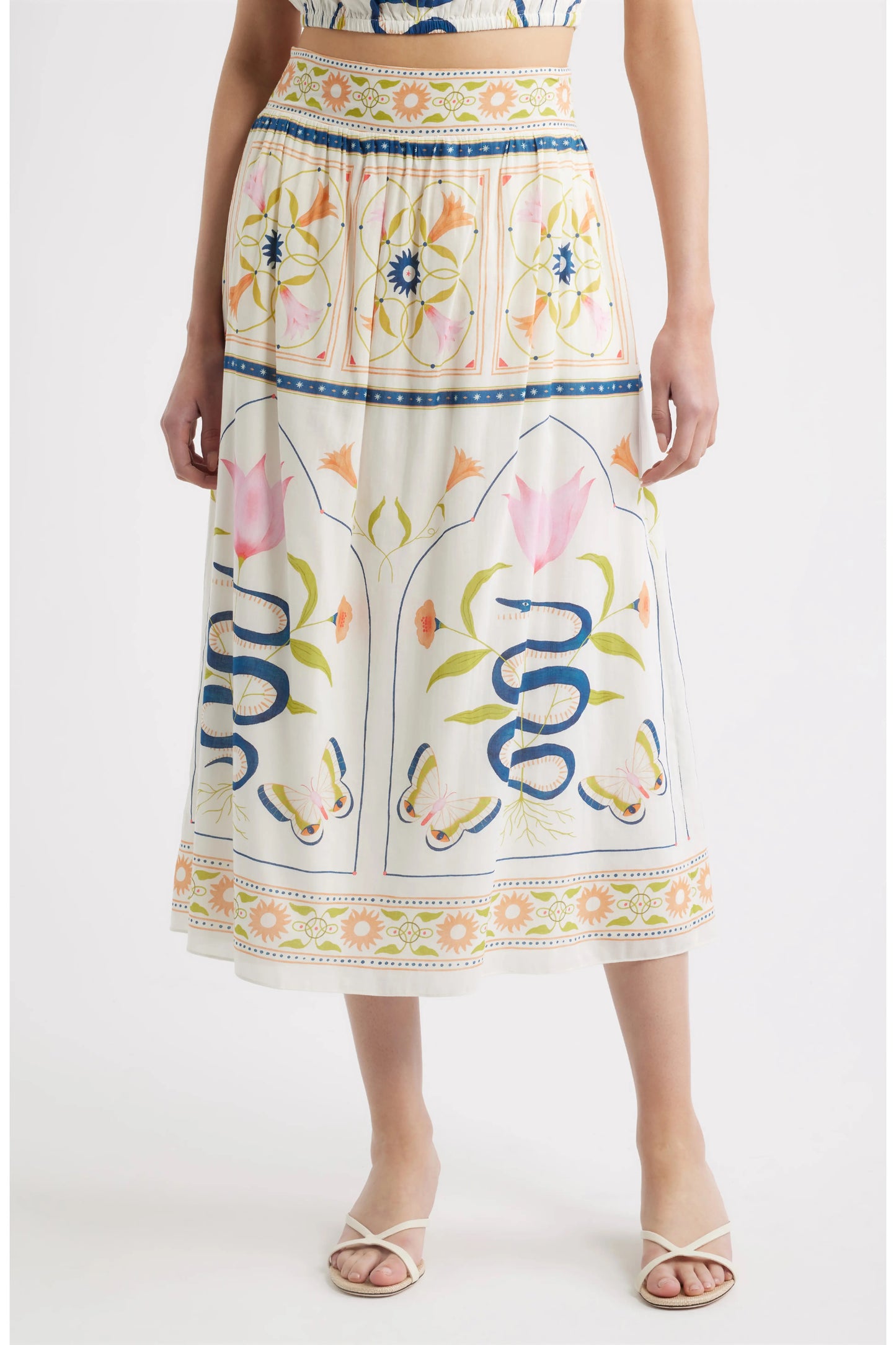 CLE Elliott Maxi Skirt MONTECITO PRINT