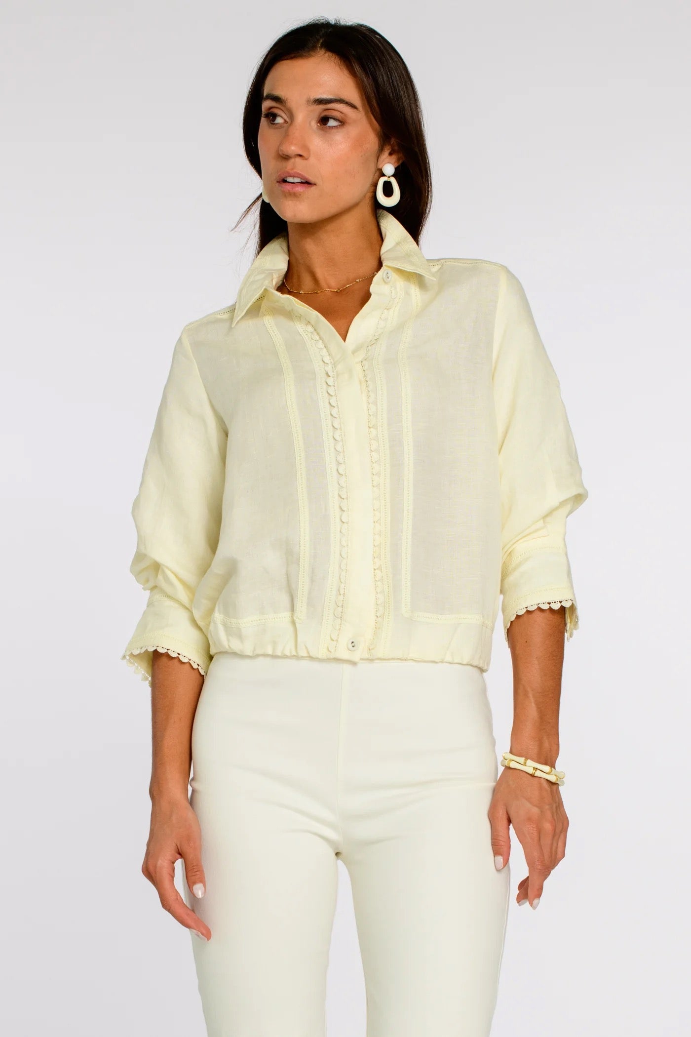Elizabeth James Carter Top - VANILLA
