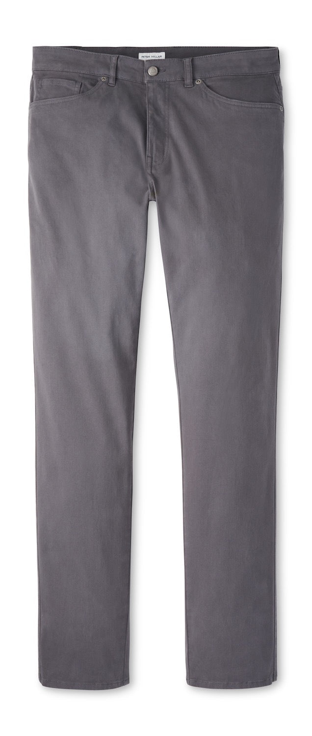 Peter Millar Signature Sateen Five-Pocket Pant - IRIDIUM