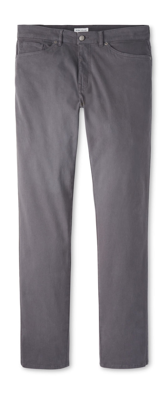Peter Millar Signature Sateen Five-Pocket Pant - IRIDIUM