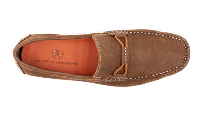 MD Water Repellent Nubuck Leather Bermuda Braided Bit - BARK