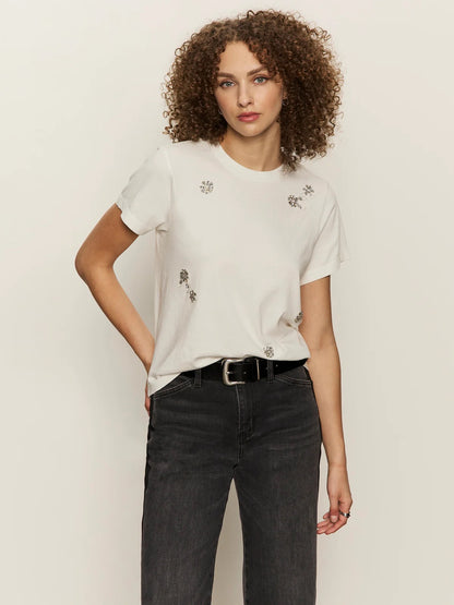 Sanctuary Embellished Tee - WHITE