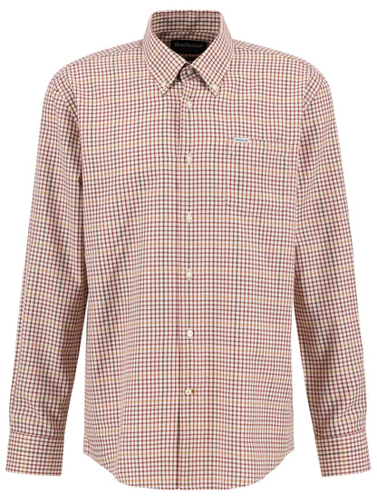 Barbour Henderson Thermo Weave Shirt - FIRED BRICK