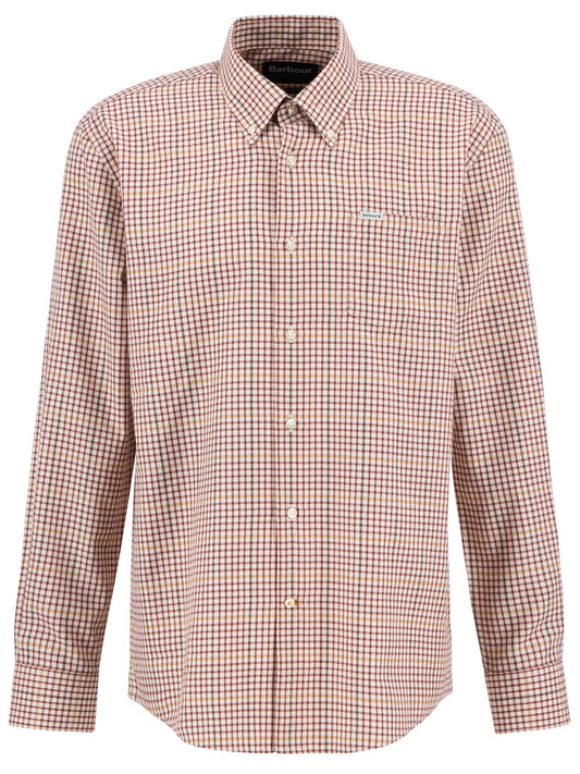 Barbour Henderson Thermo Weave Shirt - FIRED BRICK
